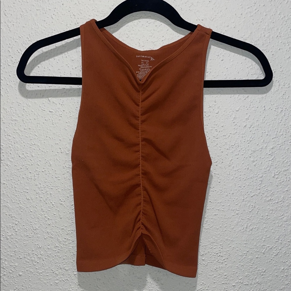 Chic Rust Sleeveless Top